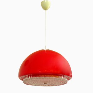 Deckenlampe aus Bubble Glas von Staff Leuchten, 1960er