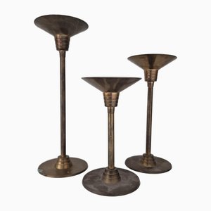 Silvestri Messing Kerzenständer, 3 . Set