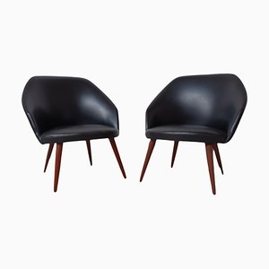 Set of Lounge Chairs by Ejvind Johansson, Restored with Customizable Reupholstery, 1960s
