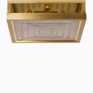 Quadratische Hollywood Glam Deckenlampe von Stéphane Davidts & Wkr., 1980er