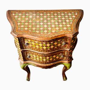 Italienischer Vintage Schrank aus Vergoldetem Holz