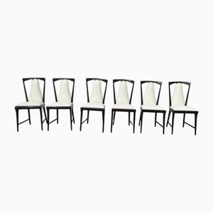 Vintage Dining Chairs by Osvaldo Borsani, 1940s, Set of 6