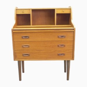Schwedischer Sekretär aus Teak, 1960er