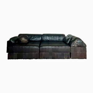 Modular DS 88 Sofa in Black from de Sede, 1970, Set of 9