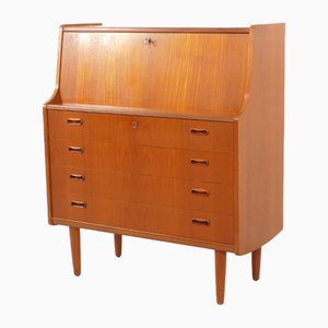 Vintage Sekretär aus Teak mit Spiegel