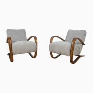 Poltrone H-269 di Jindřich Halabala per Up Závody, anni '30, set di 2