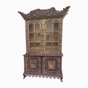 Asian Cabinet in Carved Wood, Early 20th Century