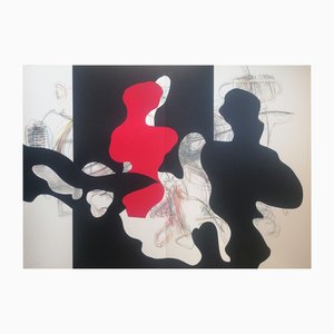 Stefano Mazzolini, Venorl, 2023, Collage & Pastel on Paper