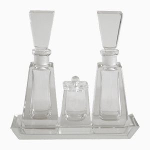 Art De La Tischensemble aus Kristallglas von Val-Saint-Lambert, 1935, 4er Set