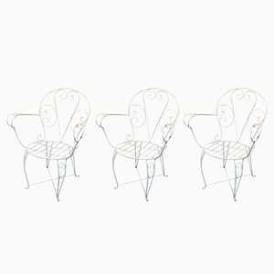 Chaises de Jardin Vintage, Espagne, Set de 3