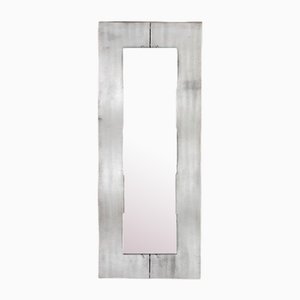 Wave Mirror in Chiseled Aluminum by Lorenzo Burchiellaro, Italy, 1975