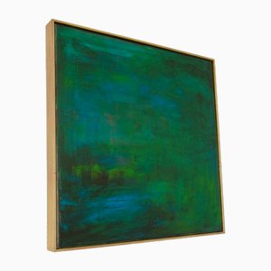 Sei Watanabe, Deep Green and Blue Magical Water Lilies Lake, 2008, Öl auf Leinwand