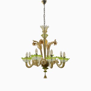 Lustre Vénitien en Verre de Murano Multicolore, 1960s