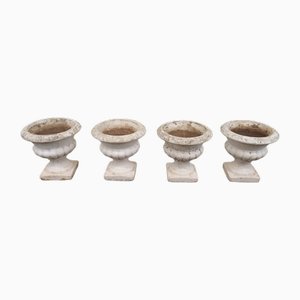 Set of 4 Medici Concrete Planters , 1980s, Set of 4