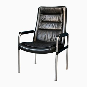Leather Armchairs by Jorgen Kastholm for Kusch & Co, 1970s, Set of 4