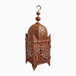 Marokkanische Vintage Kasbah Laterne aus Eisen, 1980er