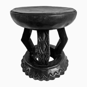 Schwarzer Oka Yoruba Hocker, 1990er
