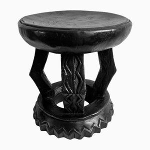 Schwarzer Oka Yoruba Hocker, 1990er