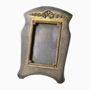 Antique Brass Picture Frame, 1890s