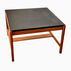 Coffee Table with Black Lacquer and Reversible Top