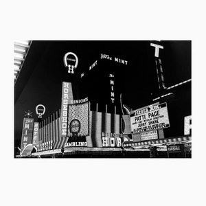 Erich Andres, Fremont Street in Las Vegas, USA, 1960er Jahre, Fotodruck