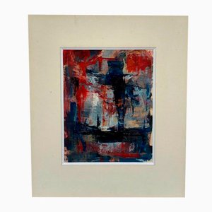 Jacques Buchholz, Composición abstracta, siglo XX, Gouache sobre papel