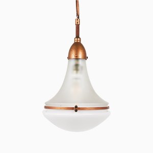 Vintage German Industrial Pendant Lamp by Peter Behrens for Behr, 1920s