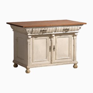 Antique Cream White Dresser, 1920s