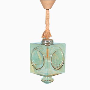 Lampada a sospensione vintage in vetro Japandi