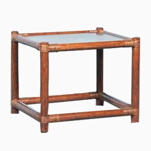 Vintage Rattan Coffee Table in Wicker, 1960s