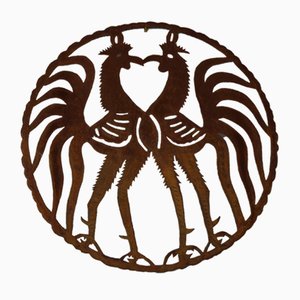 Outdoor Iron Wall Sculpture from Dieudonné, 1970s