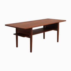 Danish Teak Coffee Table by Ib Kofod Larsen for Christensen & Larsen, 1950s