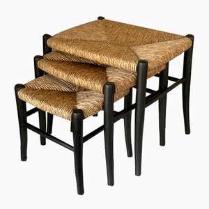 Vintage Nesting Stools, 1960s, Set of 3