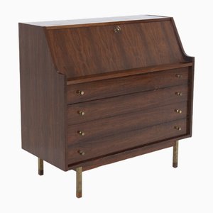 Secretaire with Wooden Flap by Gianfranco Frattini for Bernini, 1960s