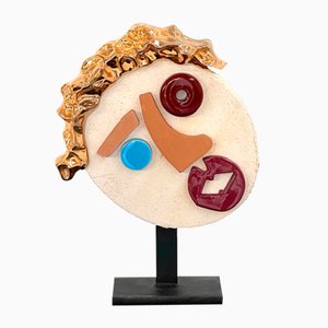 The Presidents Favorite par Enrico Baj pour Bottega Gatti Faenza, Italie, 1992