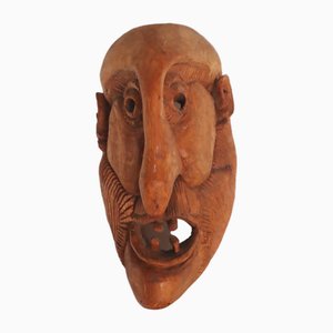 South Tyrolean Wooden Mask Grimace, 1960s