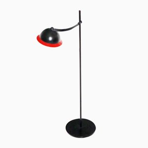 Lampada da scrivania minimalista nera e rossa di Schweitzer, anni '80