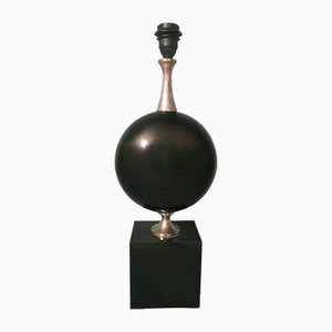 Space Age Fench Tischlampe aus Metall von Philippe Barbier für Maison Barbier, 1960er