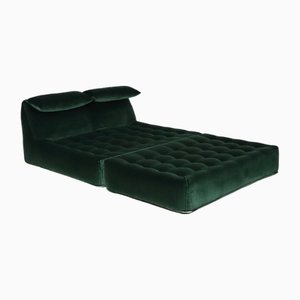 Cama Le Bambole de terciopelo de Mario Bellini para B & b Italia, años 70