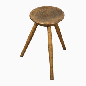 Vintage Brown Wooden Stool