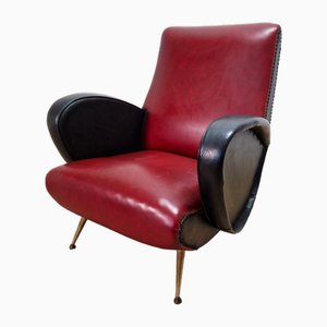 Italian Lounge Chair Rockabilly, 1950s