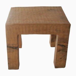 Geschnitzter Vintage Couchtisch aus Eiche, 1970er