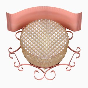 Mid-Century Italian Pink Wall Lamp, 1960s