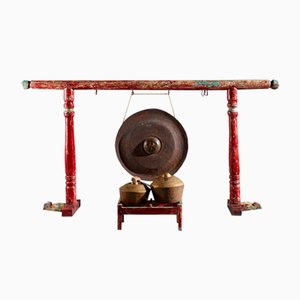 Indonesian Traditional Gong and Bonang, 1800s, Set of 2