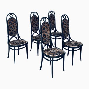Model 207R Long John Dining Chairs from Thonet, 1979, Set of 5