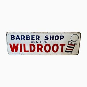 Cartel de tienda Wild Root Barbers, 1950