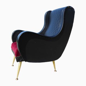 Italian Relax Lounge Chair in the style of Marco Zanuso, 1950s