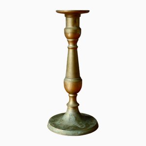 Bohemian Golden Brass Candleholder, 1930s