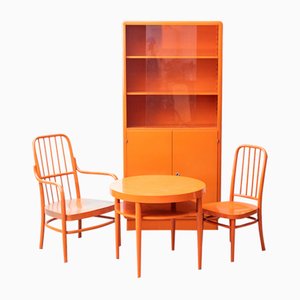 Groupe de Sièges Bauhaus par Adolf Gustav Schneck pour Gebrüder Thonet Vienna Gmbh, 1930s, Set de 7