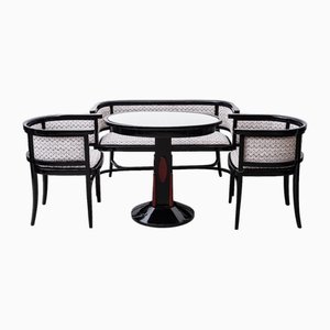 Vintage Art Nouveau Seating Set by Marcel Kammerer for Mundus, 1920s, Set of 4